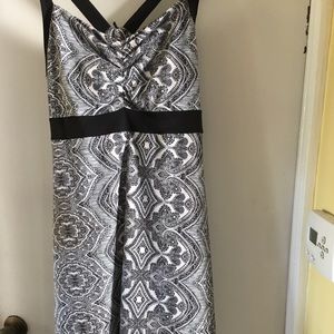 PrAna Amaya Dress XL black and gray floral